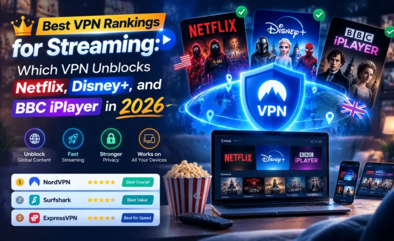 Best VPN Rankings for Streaming: Which VPN Unblocks Netflix, Disney+, and BBC iPlayer in 2026